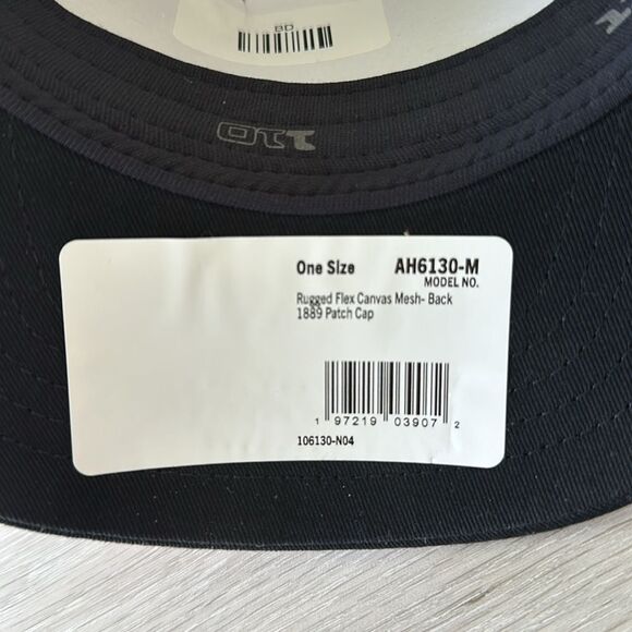 Carhartt Rugged Flex Canvas Mesh-Back 1889 Patch Cap Black OS NWT - Picture 6 of 6